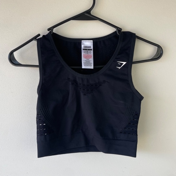 Gymshark Energy+ Seamless Crop Top - Black - Picture 4 of 6